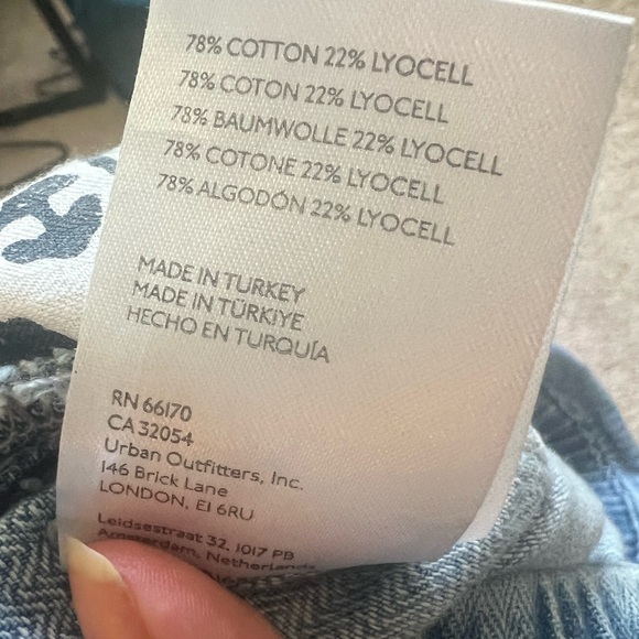 We the Free Noah Foldover Harem Pants Jeans Railroad Stripe Pleating Size XL - Picture 2 of 11